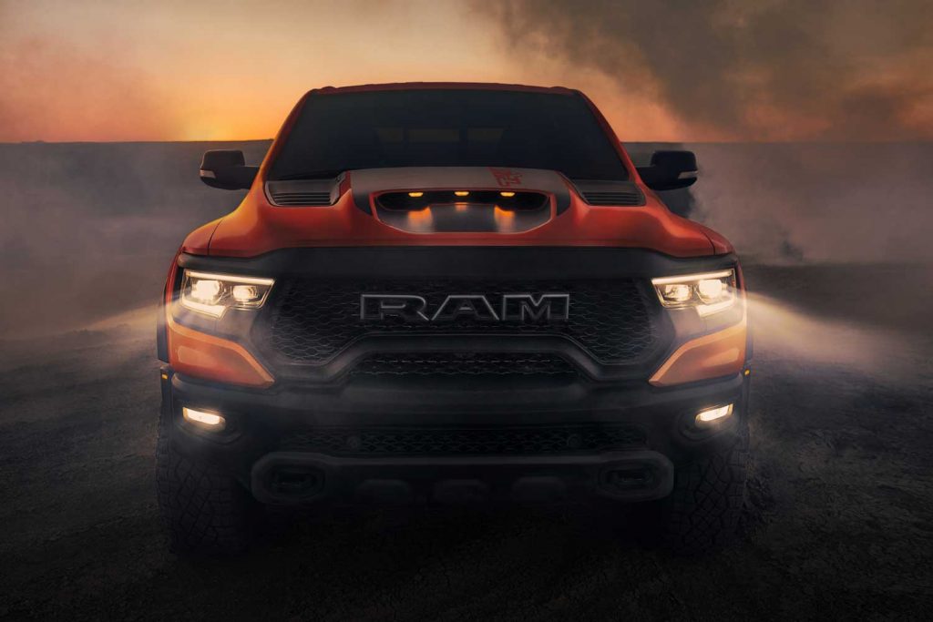 The front end of the new 2024 Ram 1500 TRX Final Edition.