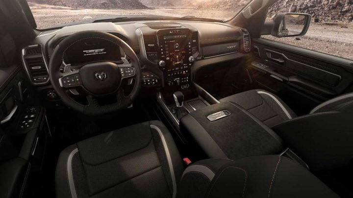 Ram TRX interior.