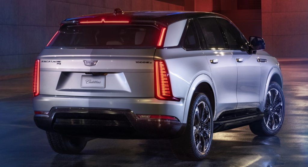 The side view of the 2025 Cadillac Escalade IQ.