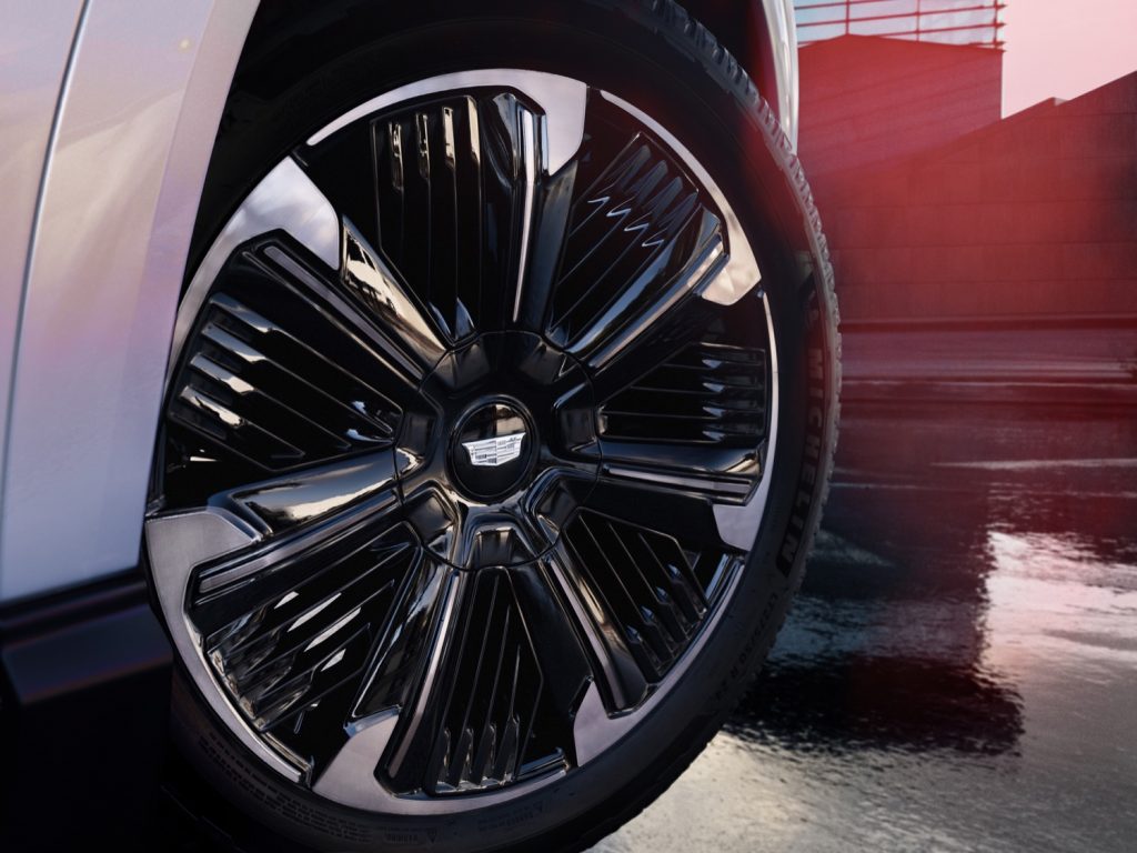 The wheel on the 2025 Cadillac Escalade IQ.