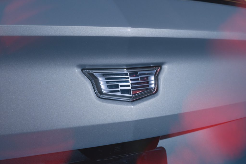 Photo of Cadillac logo.