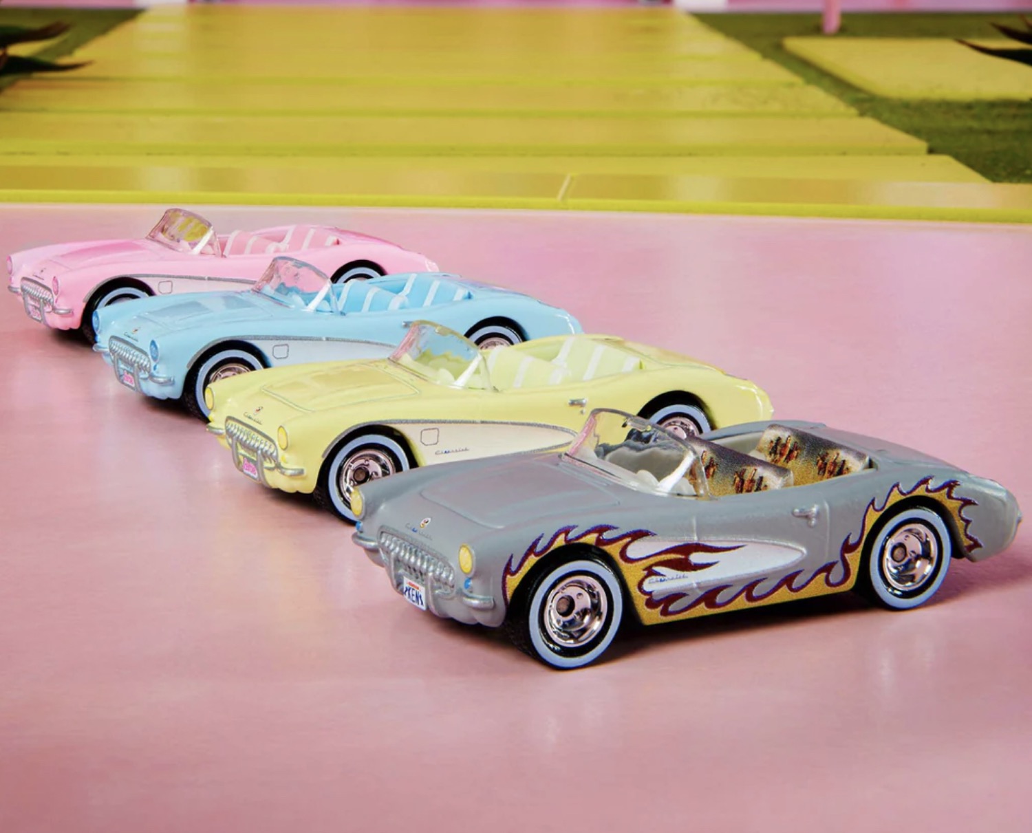 Expand Your Collection With Hot Wheels Barbie Vette 4 Pack