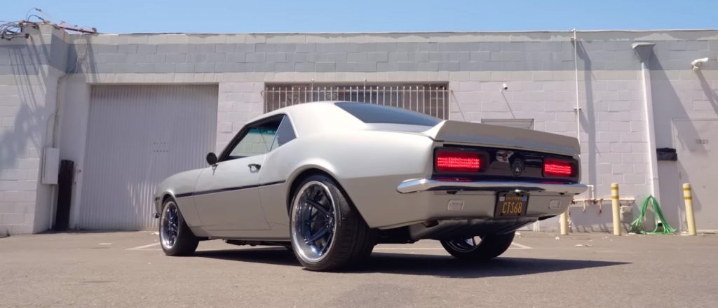 A custom 1968 Chevy Camaro powered by the supercharged LSA V8 engine.
