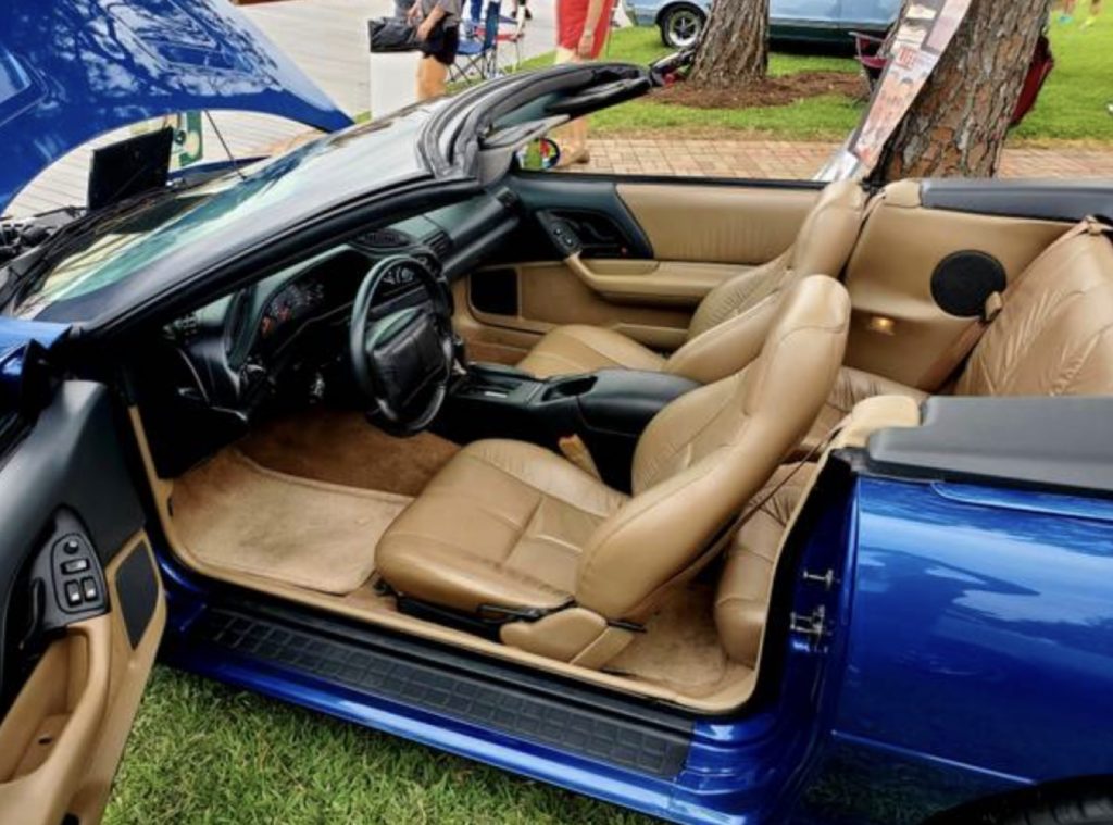 Photo of interior on 1995 Chevy Camaro Z28 Convertible.