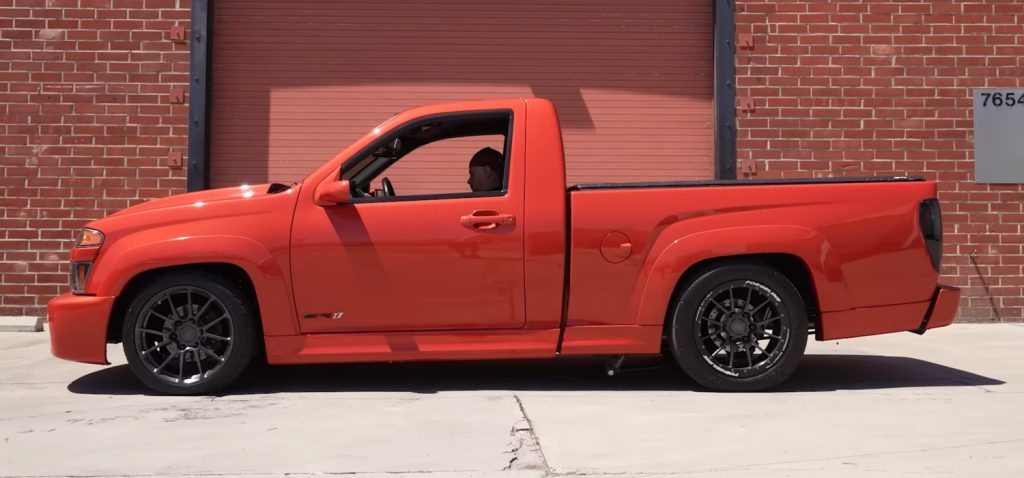 An upgraded 2006 Chevy Colorado throwing down with over 1,000 horsepower.
