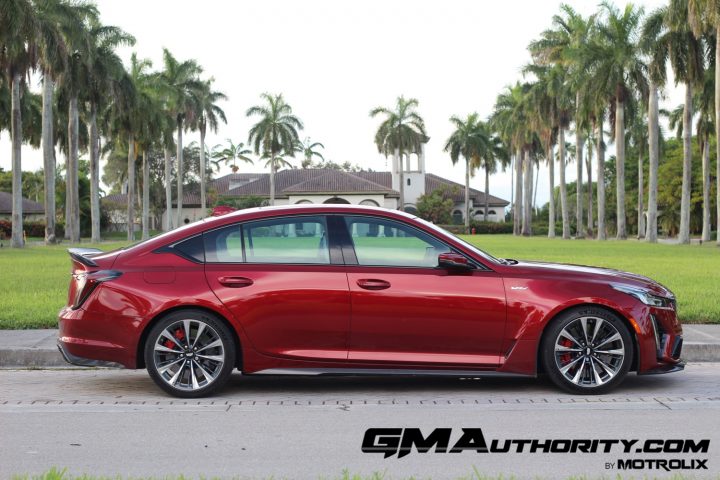 Side view of the Cadillac CT5-V Blackwing.