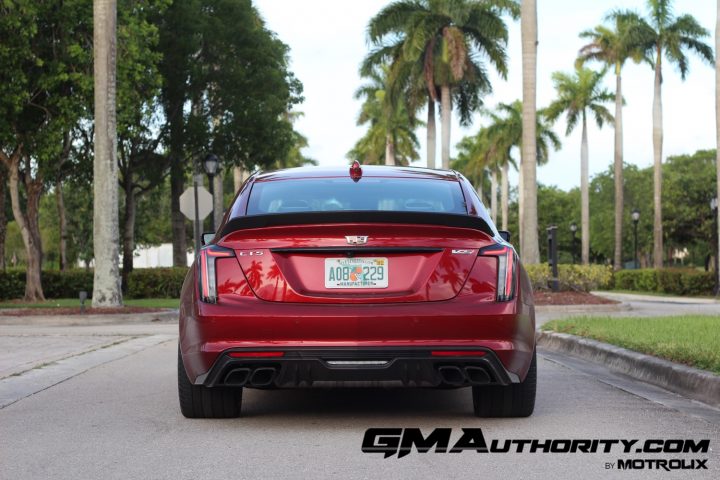 Mark Zuckerberg drives a Cadillac CT5-V Blackwing, similar to the sedan seen here.