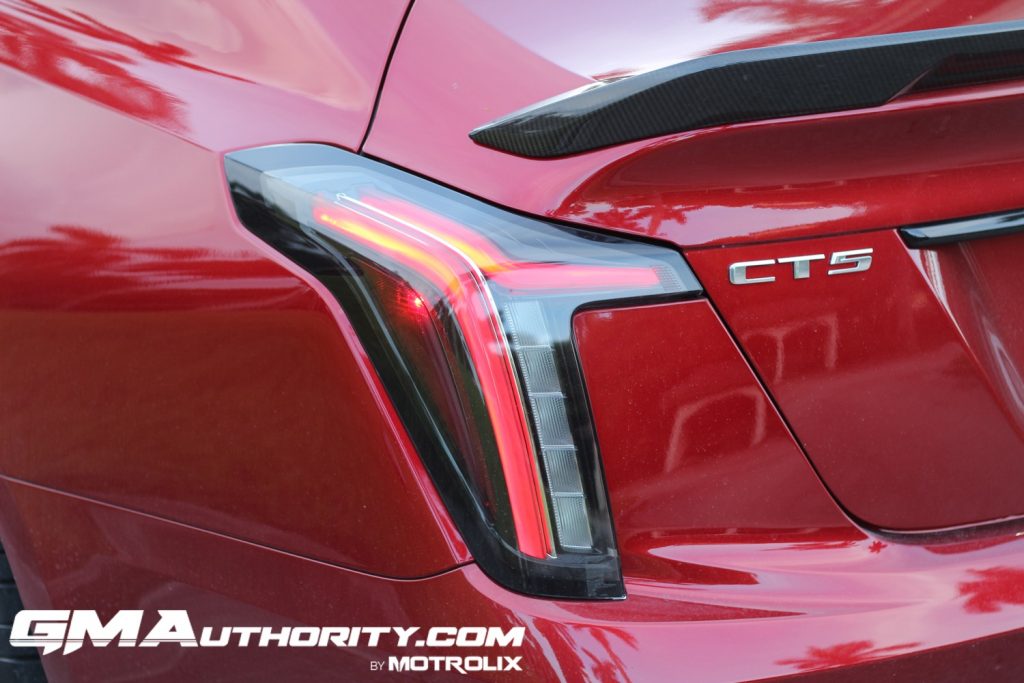 The taillight on the Cadillac CT5-V Blackwing.