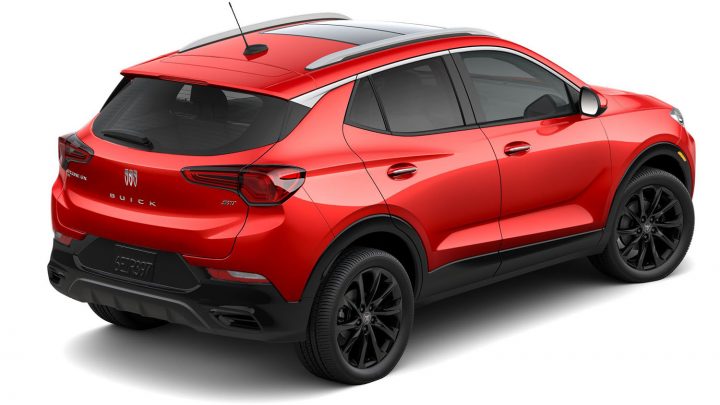 The 2025 Buick Encore GX will not offer Sunrise Red Metallic paint as seen here.