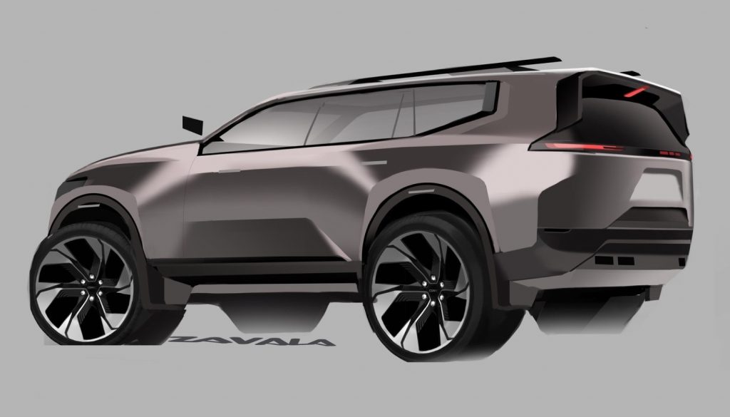 Design sketch for the 2024 GMC Acadia.