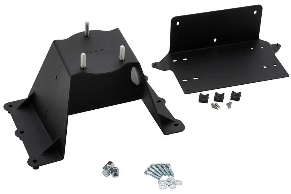 The horizontal spare tire carrier kit for the GMC Hummer EV Pickup.