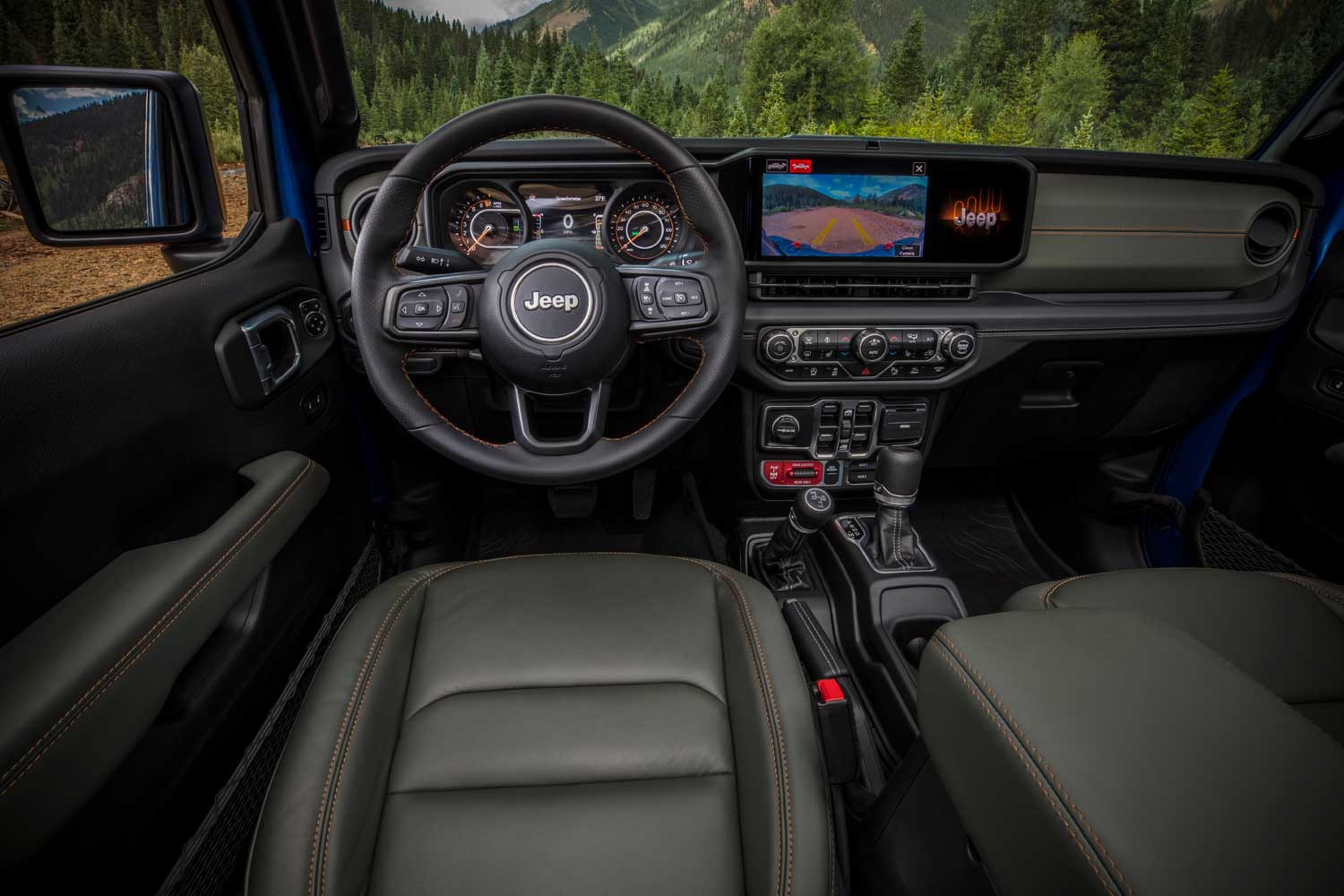 2024 Jeep Gladiator Interior 001 Dashboard Steering Wheel Center Stack 