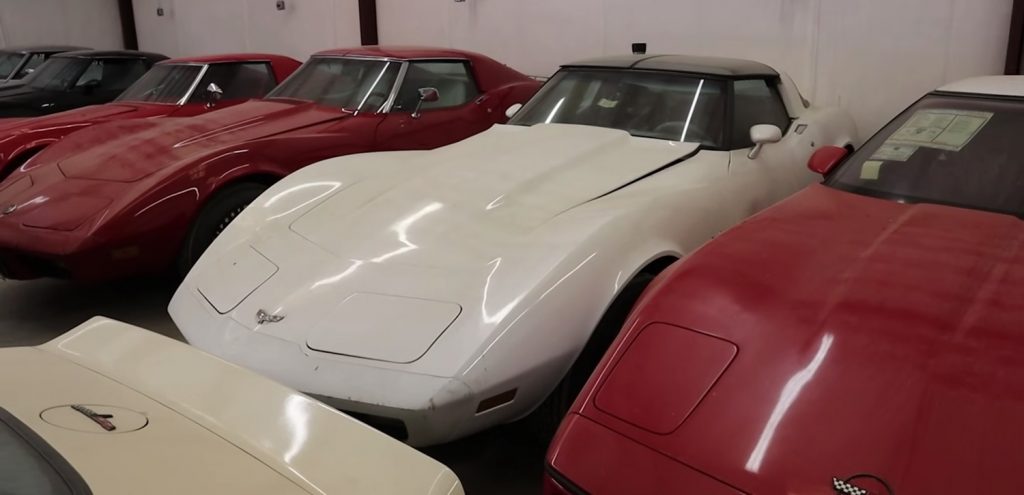 A collection of Corvettes recently uncovered in Alabama.