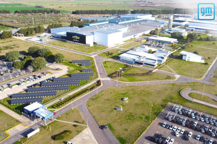 Aerial view of the GM Alvear plant in Argentina.