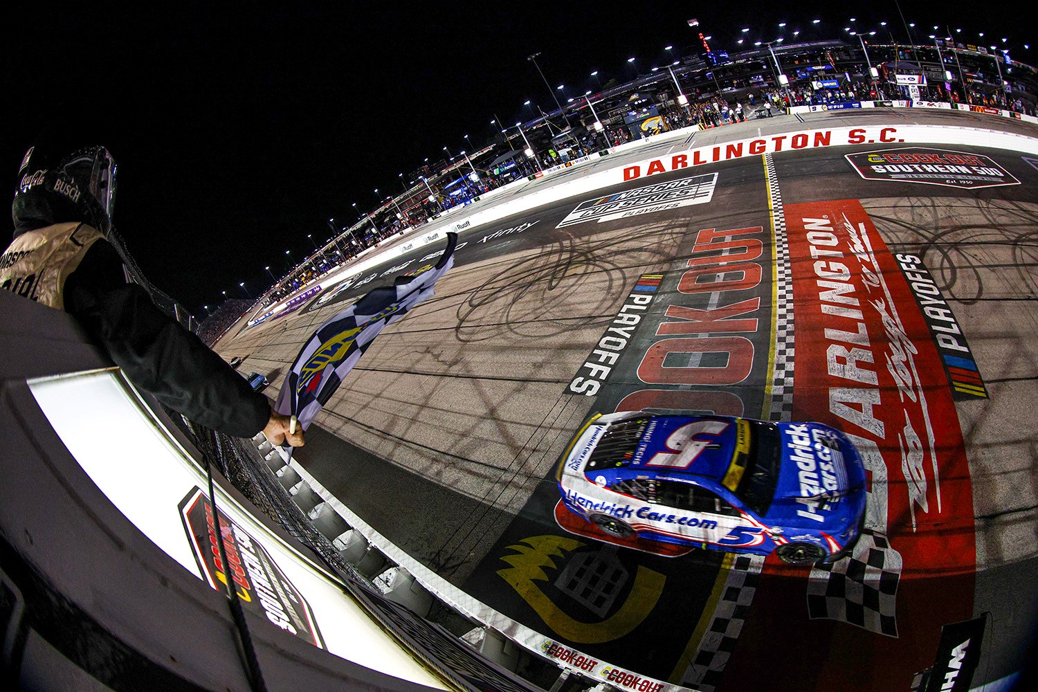 No. 5 NASCAR Chevy Wins At Darlington September 2023: Video