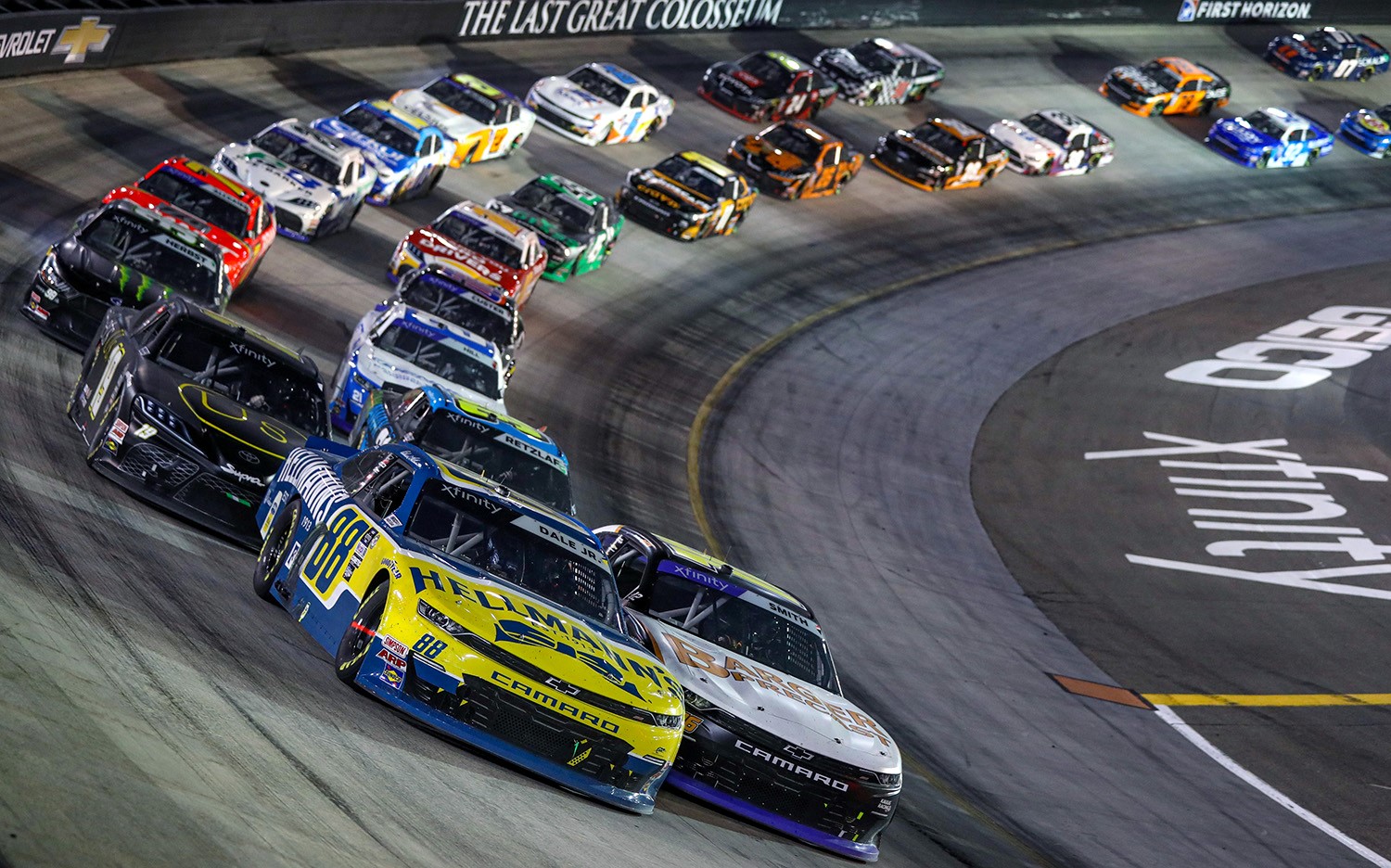 No. 7 NASCAR Chevy Wins Xfinity Bristol Night 2023 Video