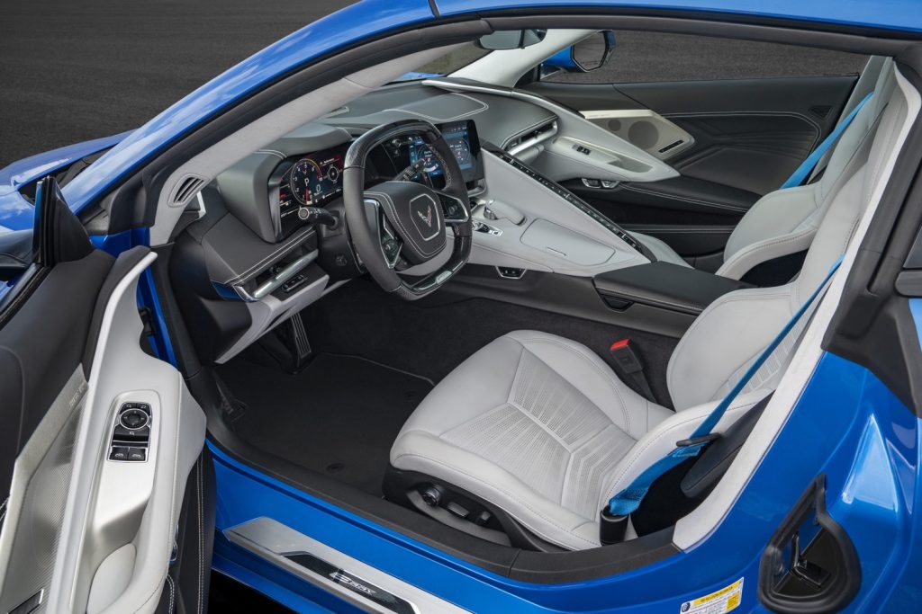 Cockpit view of the 2024 Chevy Corvette E-Ray.
