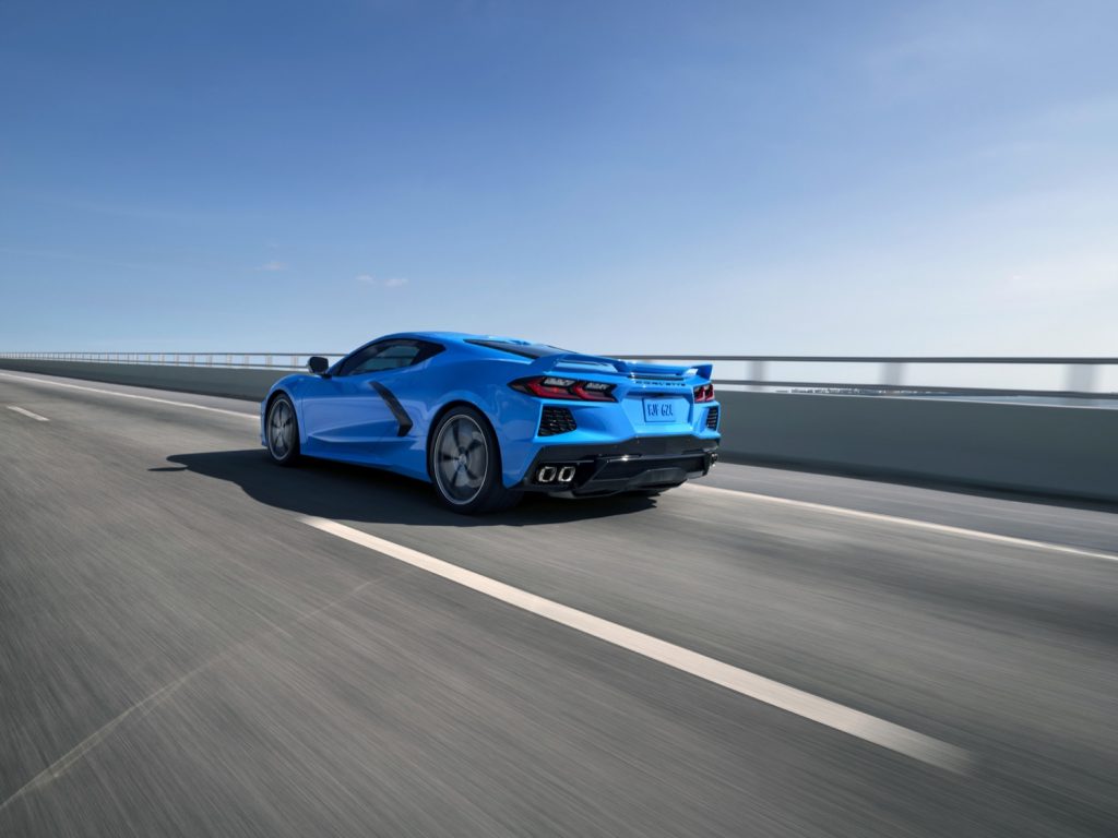Any incentives remain unavailable on the 2024 Chevy C8 Corvette Stingray Coupe, shown here.