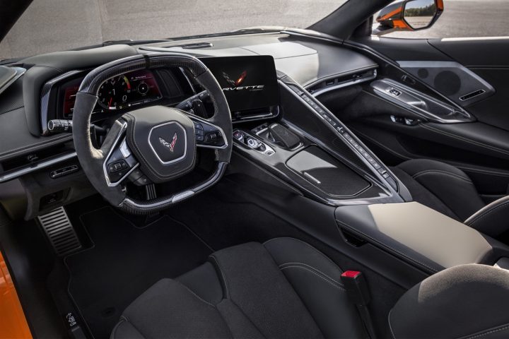 The interior of the 2024 Corvette Z06.