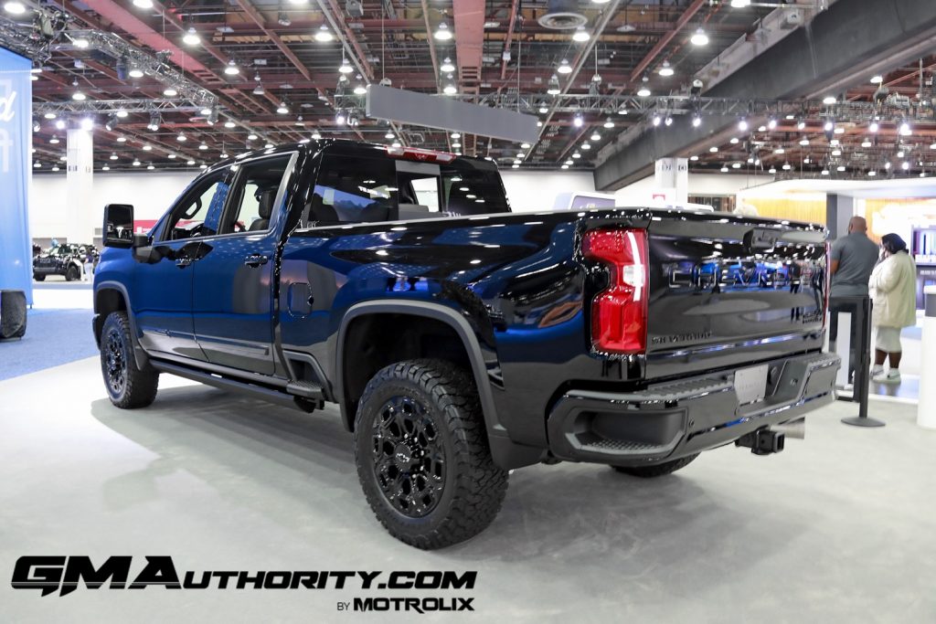 A Chevy Silverado HD discount reaches $500 in November 2023, shown here in the High Country Midnight Edition.