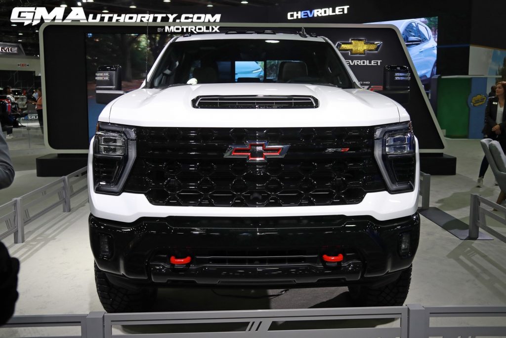 The front end of the 2024 Chevy Silverado HD ZR2.