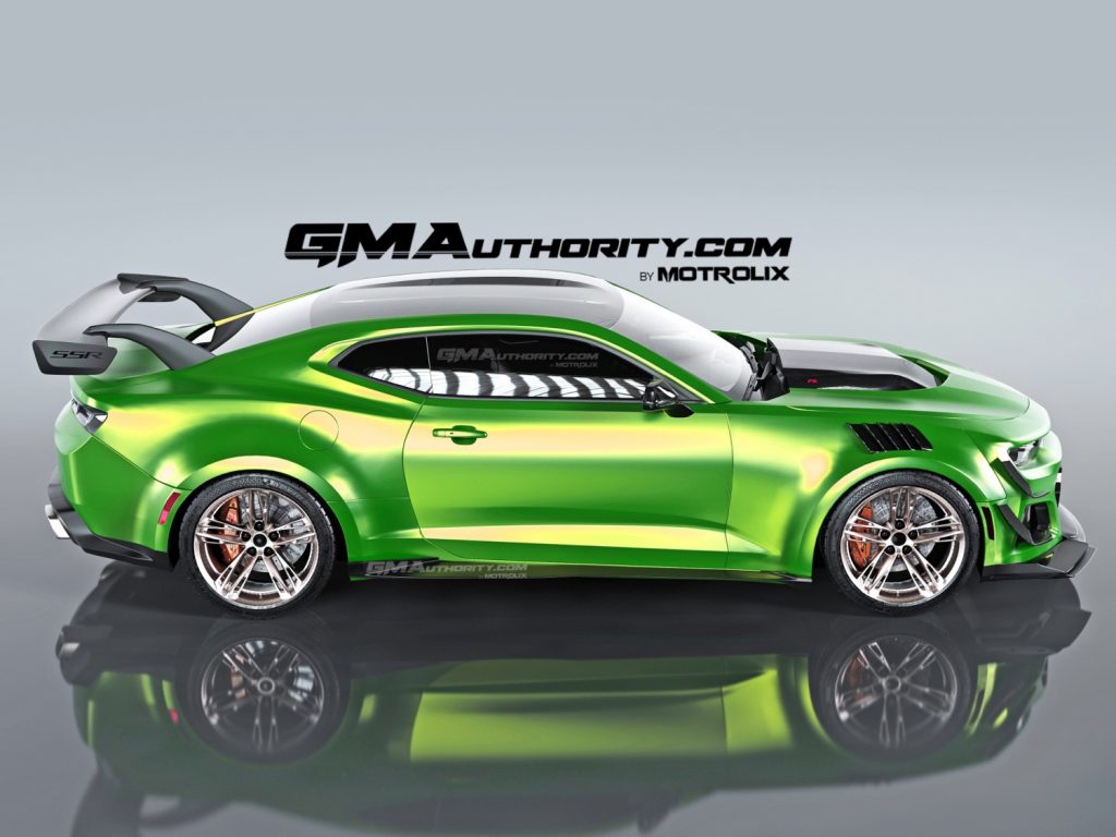 GM Authority Chevy Camaro SSR 1LE rendering.