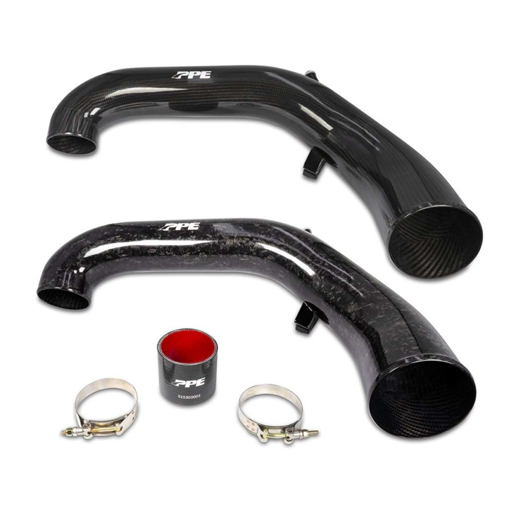 PPE 2020 to 2023 Zilla Carbon Fiber Intake Tube for the GM Duramax engine.