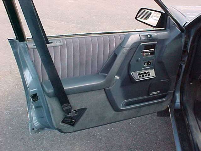 Driver door seat belt mount of the 1991 Oldsmobile Cutlass Ciera.