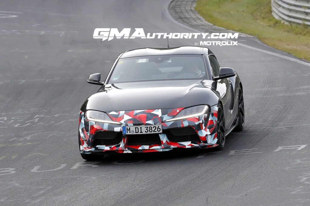 A potential Toyota Supra GRMN prototype at the Nurburgring.