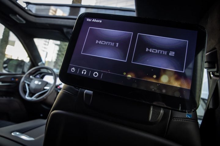 Rear seat entertainment in a GM SUV, a feature no longer offered in the 2025 Ford Expedition.