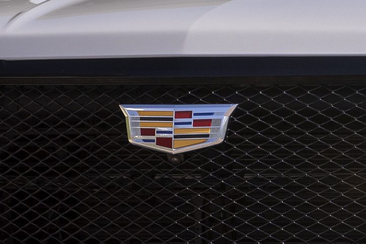 Cadillac badge on the Escalade.