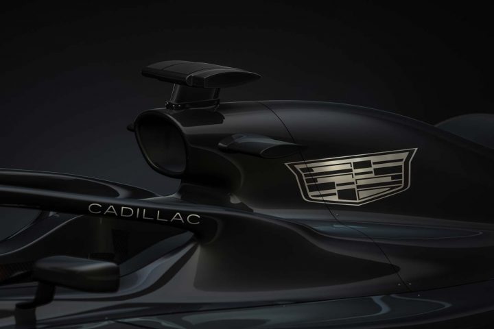 A GM Cadillac F1 power unit teaser, which would power the Andretti F1 team.