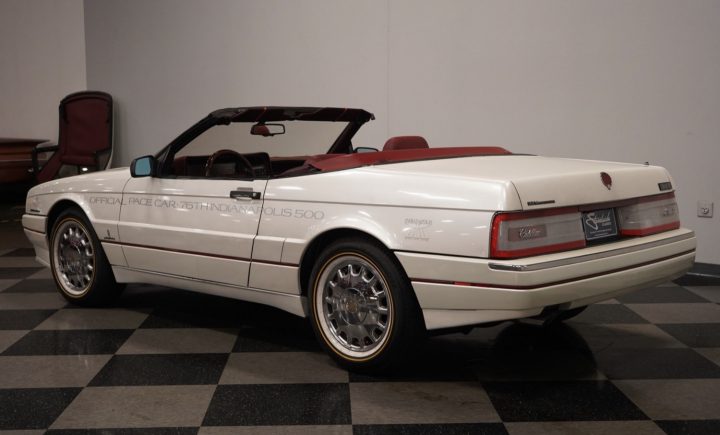 Rear-three-quarter photo of 1993 Cadillac Allanté Pace Car.