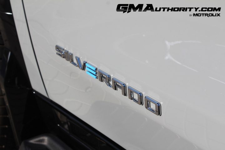 Badging on the Chevy Silverado EV.