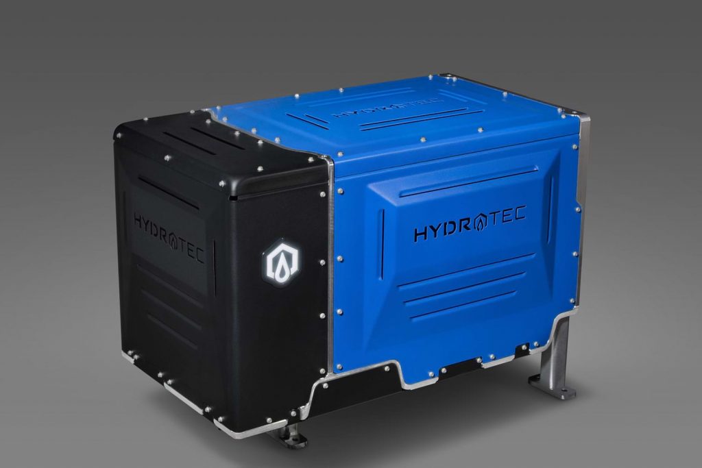The GM Hydrotec Power Cube hydrogen fuel cell.