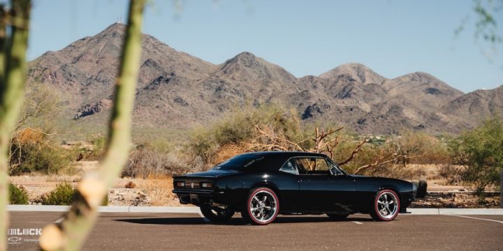 A custom 1967 Chevy Camaro.