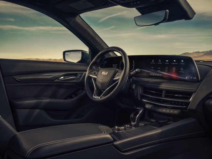 The cabin of the refreshed 2025 Cadillac CT5-V.