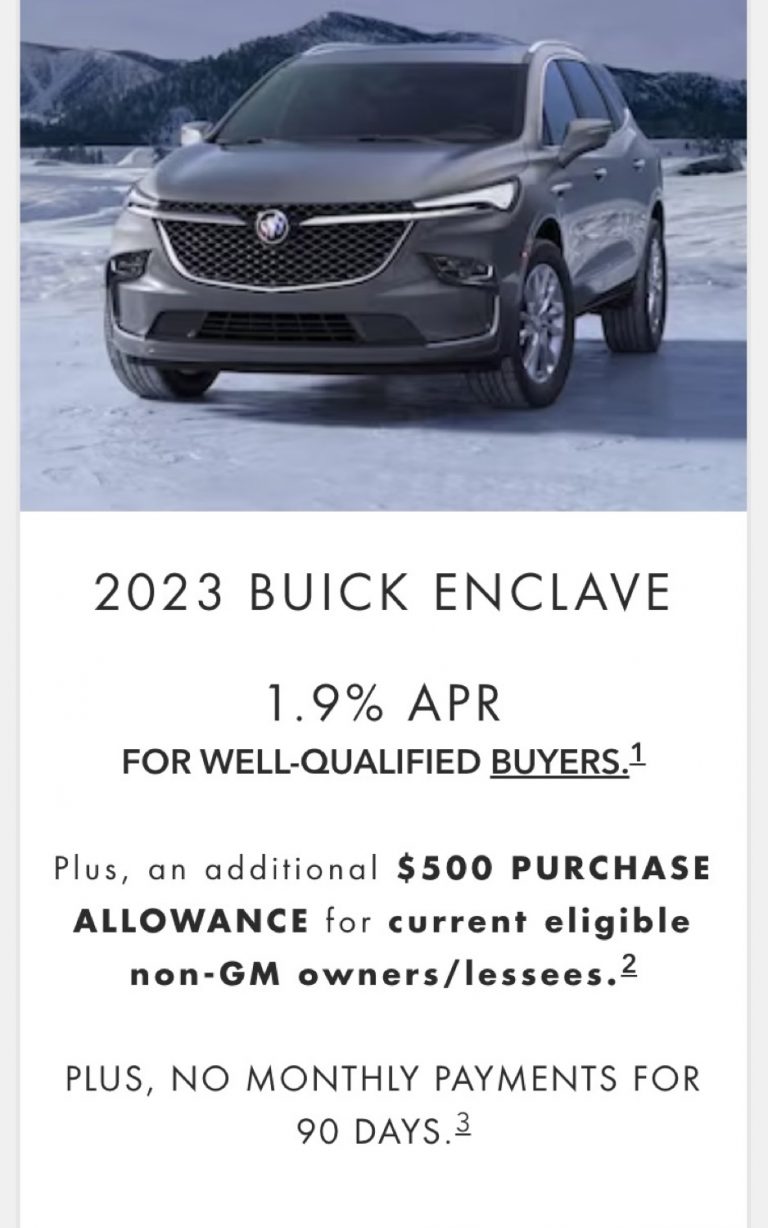 Buick Enclave Discount Reaches 1,750 In January 2024