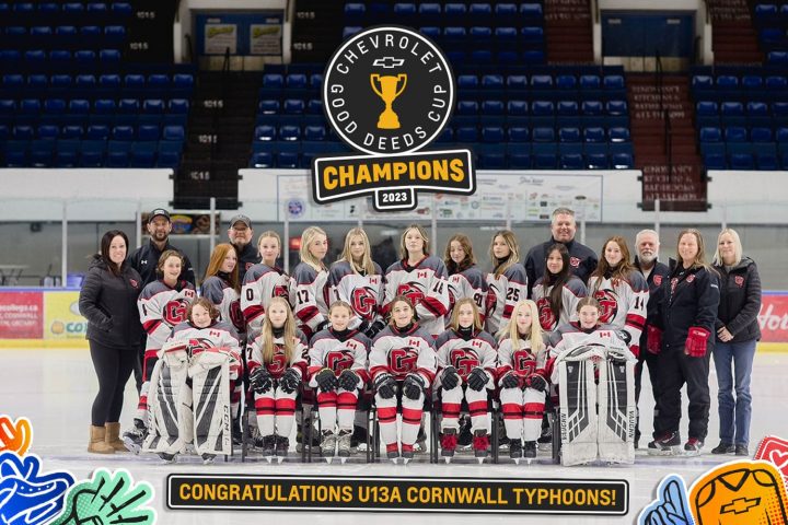 The 2023 Chevrolet Good Deeds Cup winners, the Cornwall Typhoons.