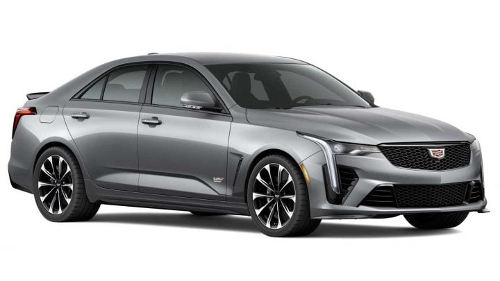 Cadillac CT4-V Blackwing in Mercury Silver Metallic (GKA).
