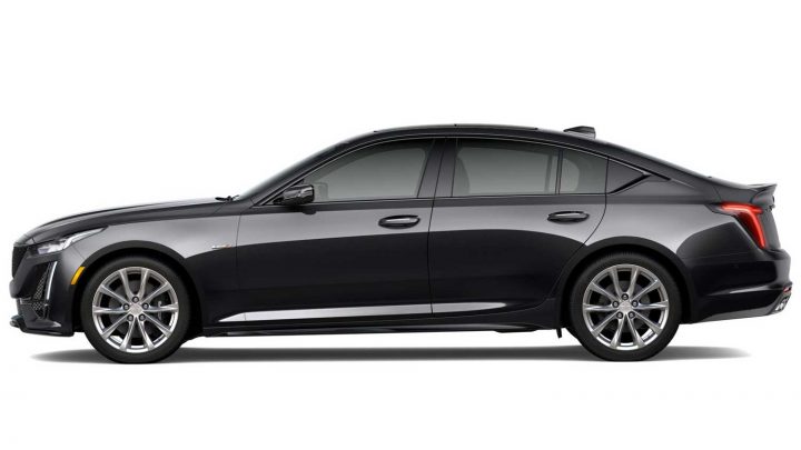 Side view of the 2024 Cadillac CT5-V. 