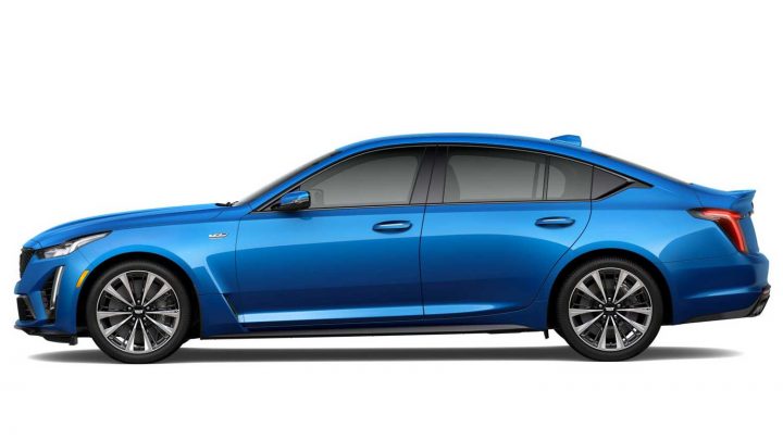 Side view of the 2024 Cadillac CT5=V Blackwing.