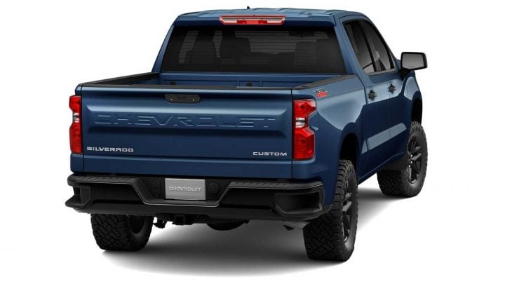 Rear view of the 2024 Chevy Silverado 1500.