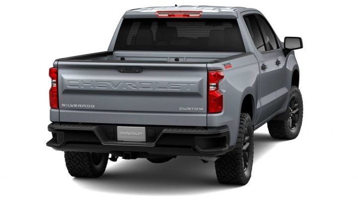 Rear view of the 2024 Chevy Silverado 1500.