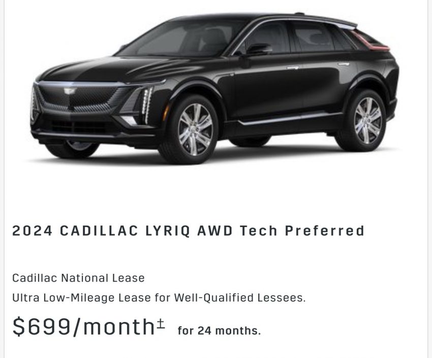 Cadillac Lyriq Lease Available In February 2024