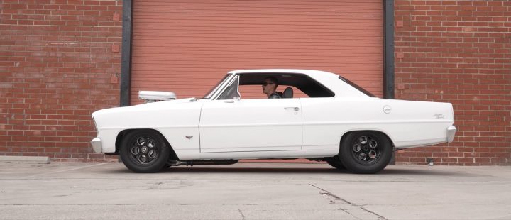 A modified 1966 Chevy Nova featured in a new video.