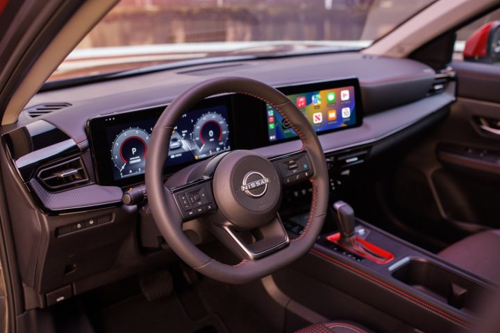 Cockpit view of the 2025 Nissan Kicks.