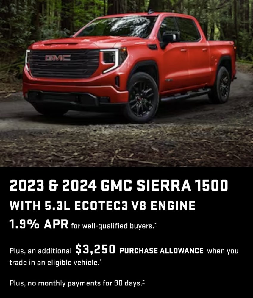 GMC Sierra Discount Reaches 8,000 In March 2024