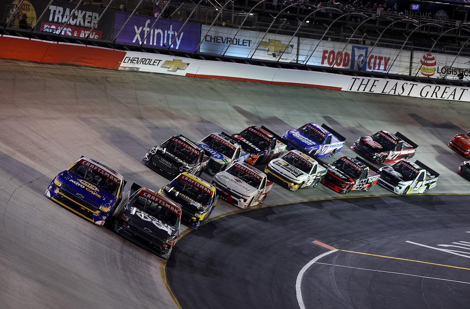 NASCAR Chevy Truck Teams Duel For Win At Bristol 2024 Video