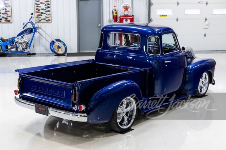 Rear end of a custom 1951 Chevy 3100.